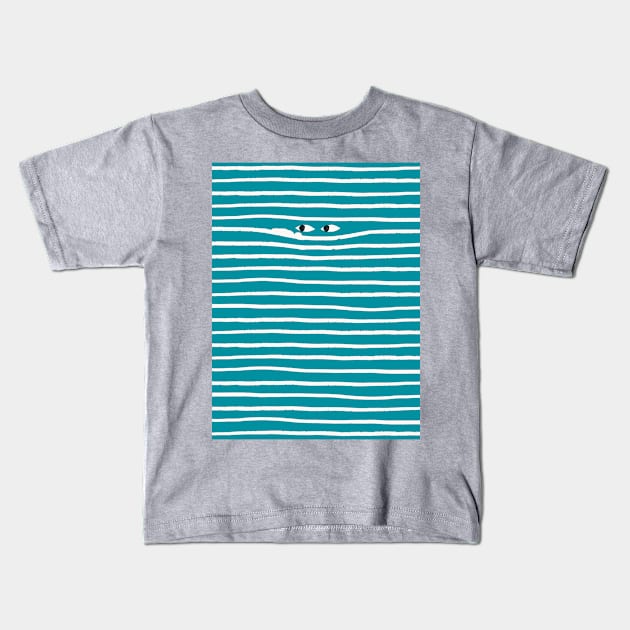 Through the Stripes Kids T-Shirt by rowie1001